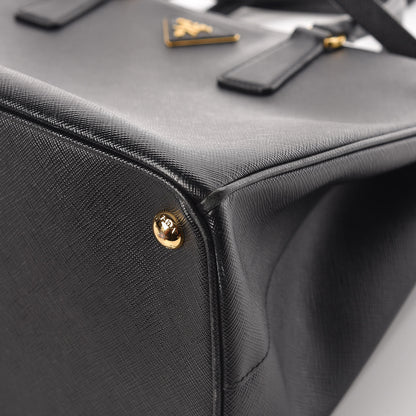 Prada Saffiano Medium Galleria Double Zip Tote Black 11 of 15