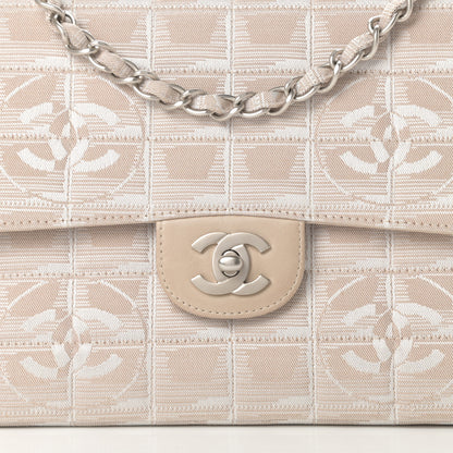 Chanel Nylon Medium Travel Flap Light Beige 8 of 13