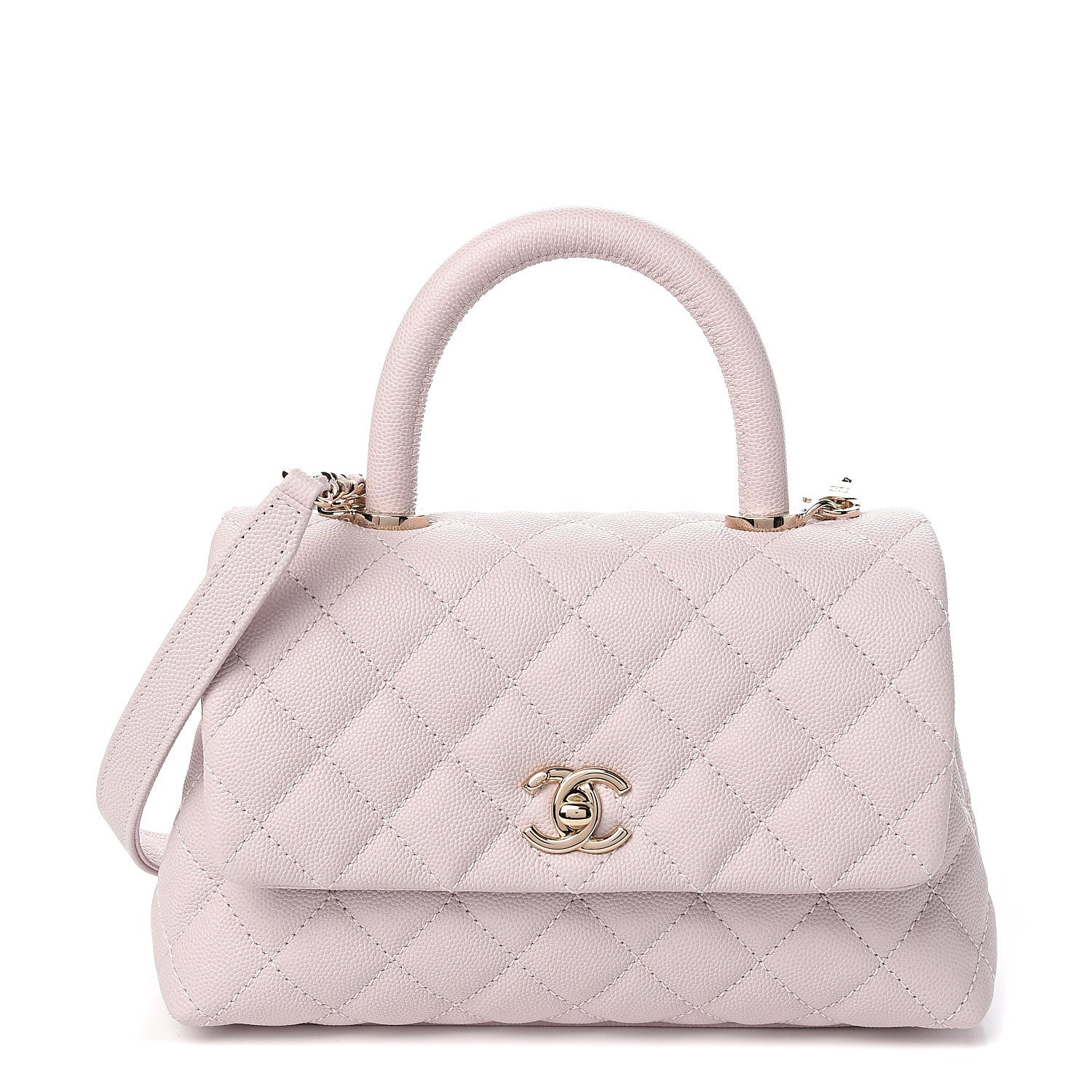 Chanel Caviar Quilted Mini Coco Handle Flap Lilas Lilac 1 of 10