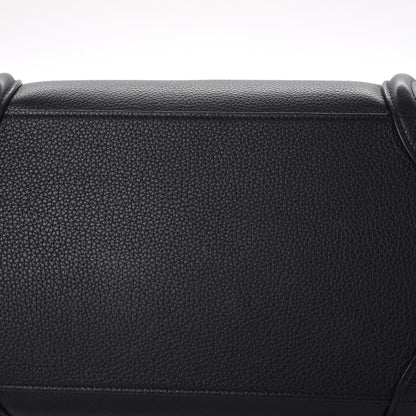 Celine Drummed Calfskin Mini Luggage Black 9 of 9
