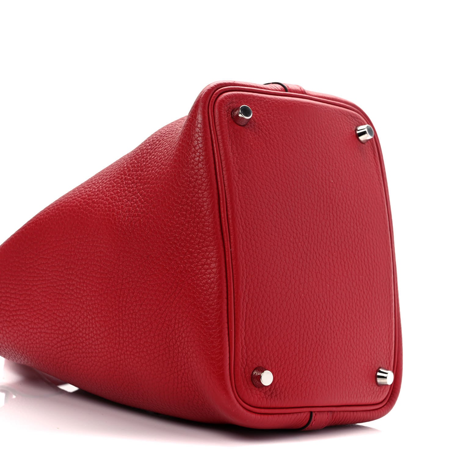 Hermes Taurillon Clemence Picotin Lock 18 PM Rouge Casaque 8 of 9
