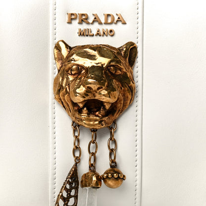 Prada City Calf Tiger Head Cahier Crossbody Talco 7 of 10