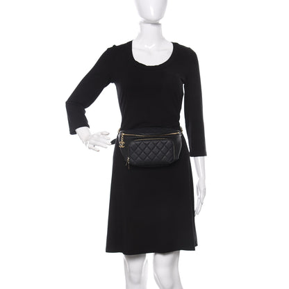 Chanel Caviar Quilted Business Affinity Waist Belt Bag Black 2 of 9