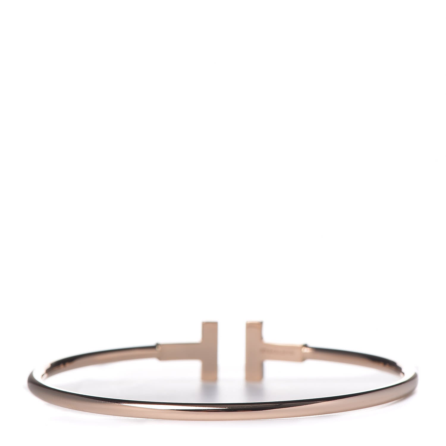 Tiffany 18K Rose Gold T Wire Bracelet 3 of 5