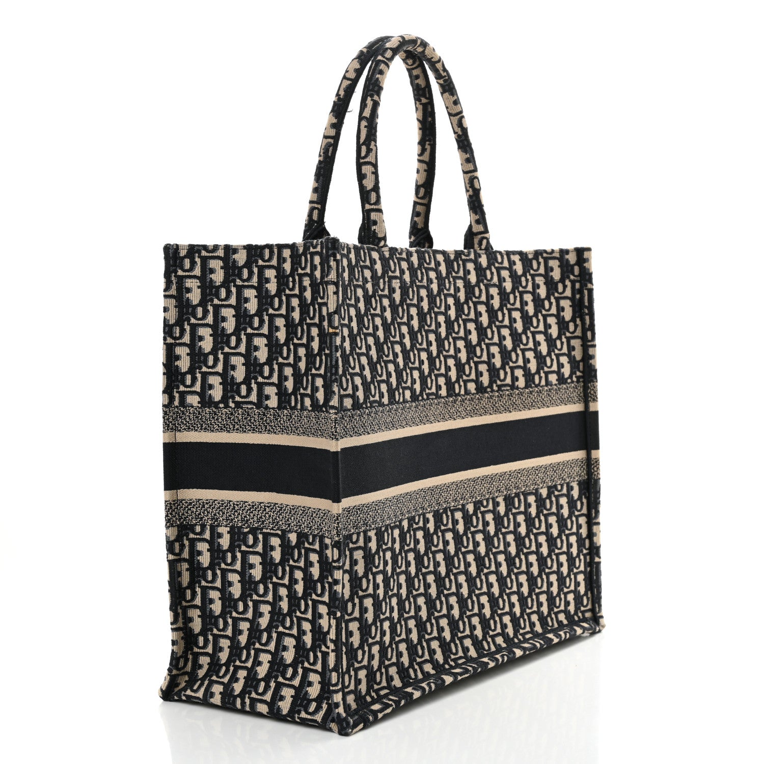 Christian Dior Oblique Large Book Tote Blue Multicolor 3 of 14