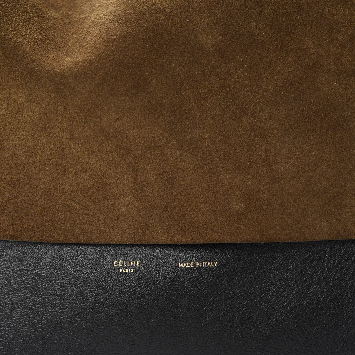 Celine Calfskin Suede All Soft Shoulder Bag Khaki 8 of 8