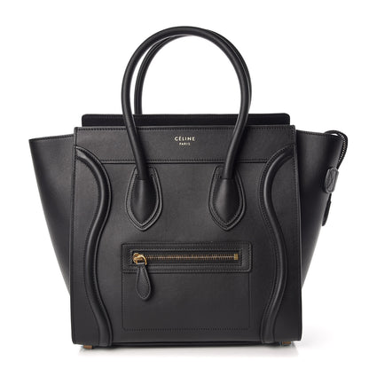 Celine Smooth Calfskin Micro Luggage Black 1 of 11