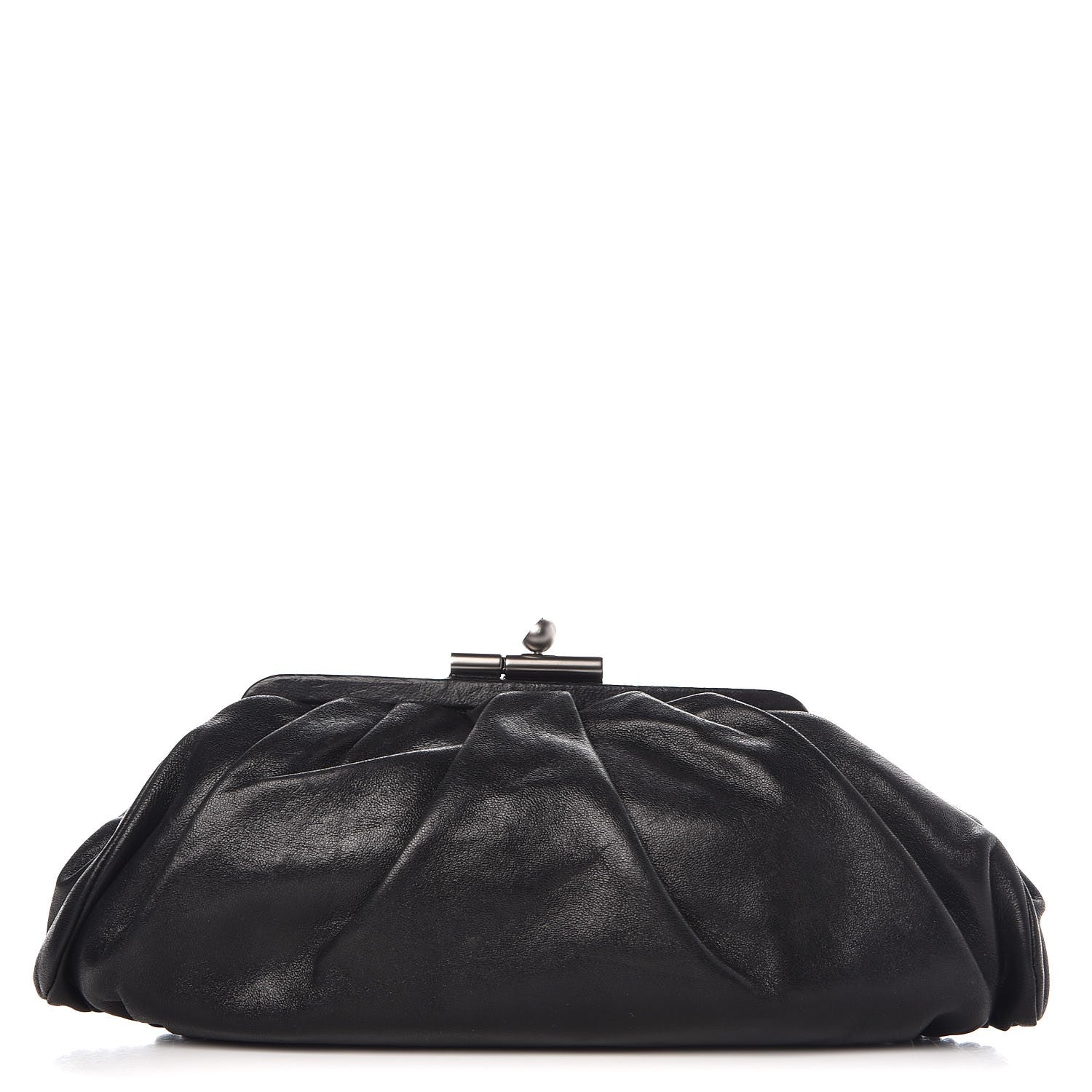 Chanel Lambskin Monte Carlo Clutch Black 1 of 8