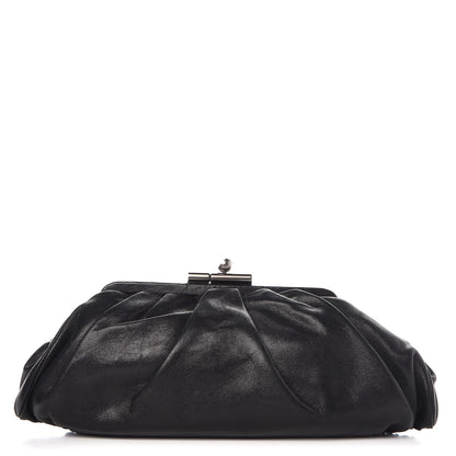 Chanel Lambskin Monte Carlo Clutch Black 1 of 8