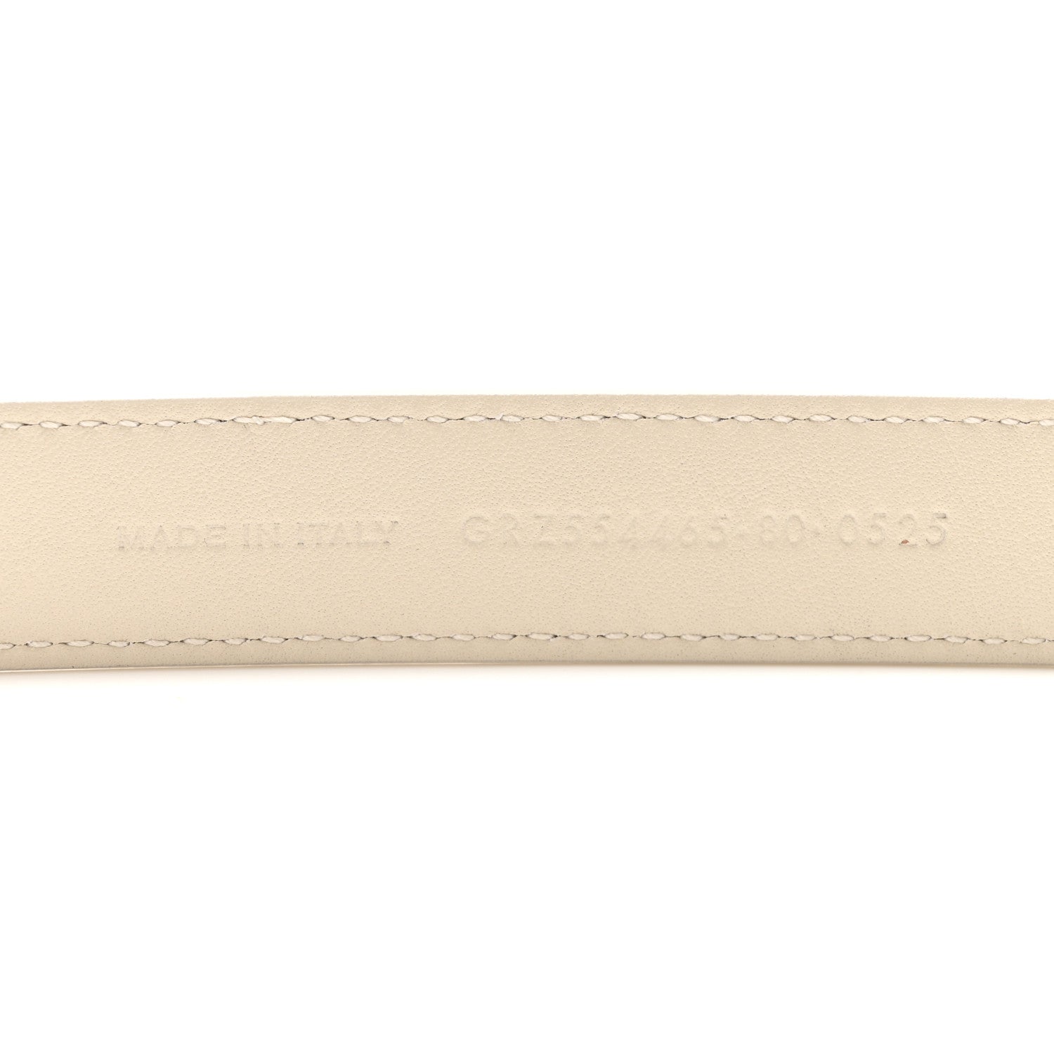 Saint Laurent Smooth Calfskin Monogram Square Buckle Belt 80 32 Crema Soft 6 of 7