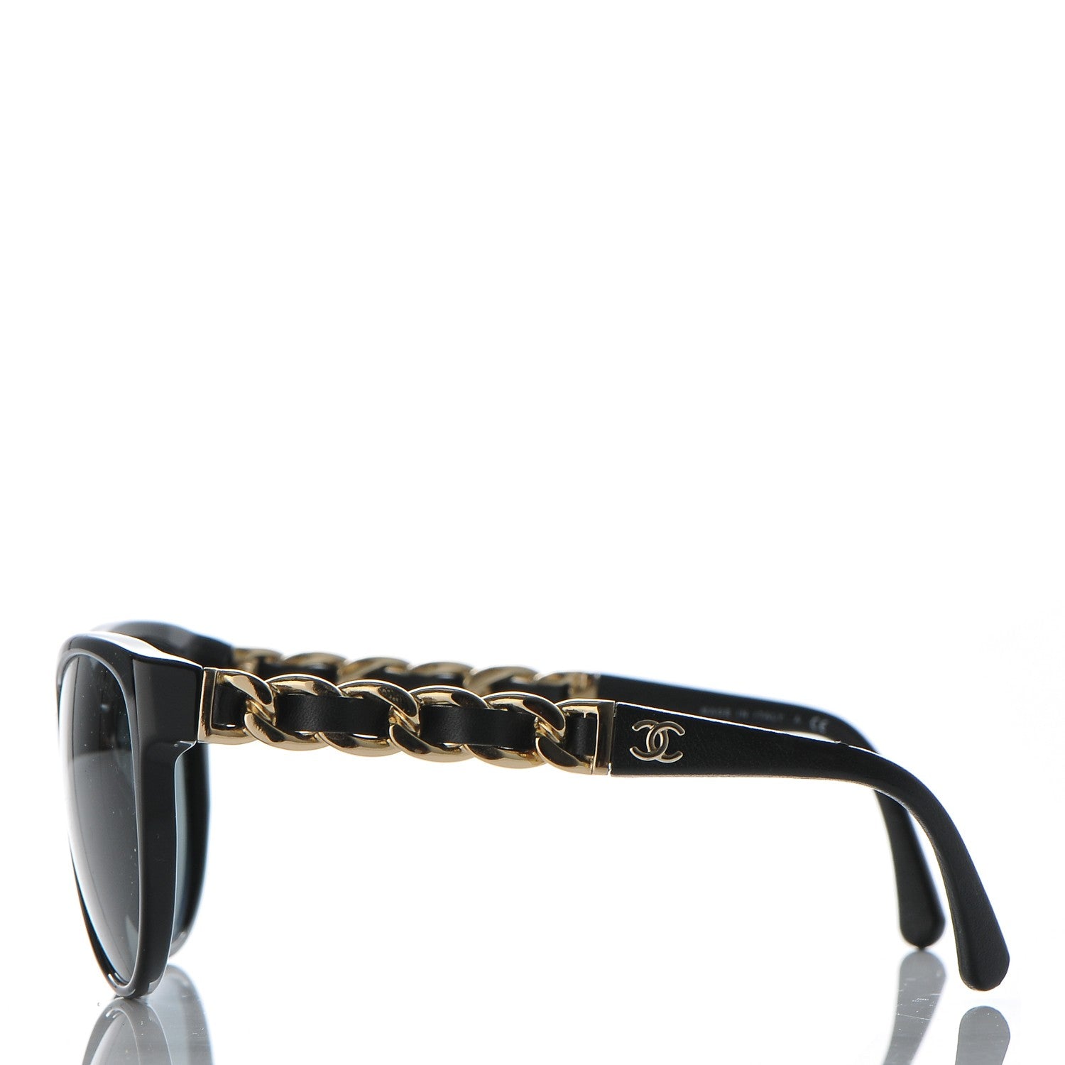 Chanel Butterfly Chain Sunglasses 5215-Q Black 3 of 7