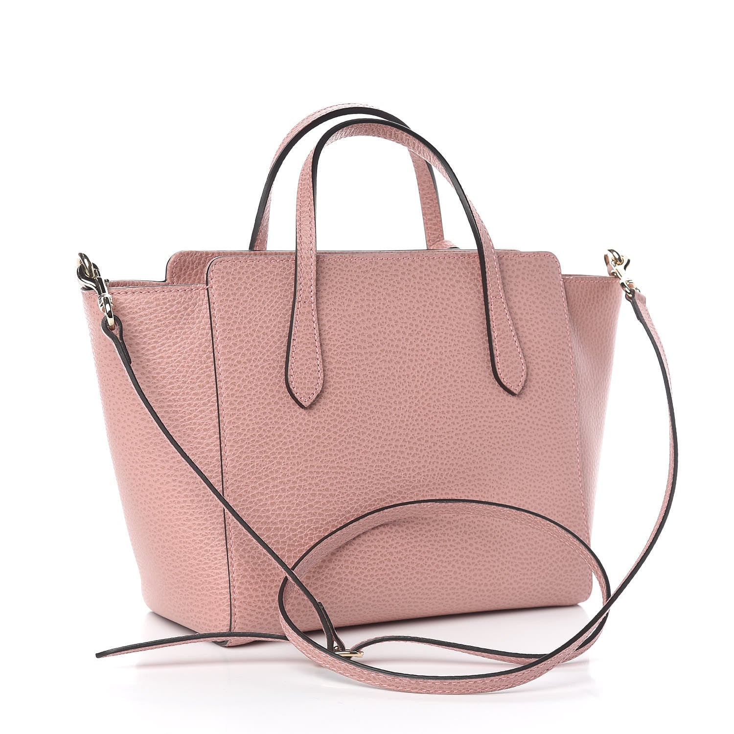 Gucci Dollar Calfskin Mini Swing Top Handle Bag Soft Pink 3 of 12