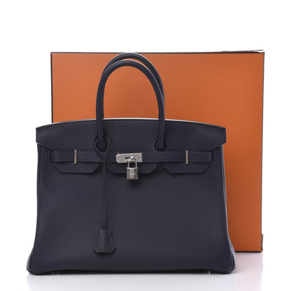 Hermes Togo Birkin 35 Bleu Nuit 11 of 11