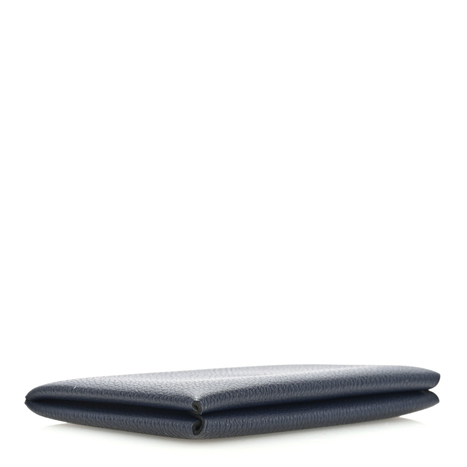 Hermes Evercolor Verso Calvi Card Case Bleu Nuit Caramel 4 of 6