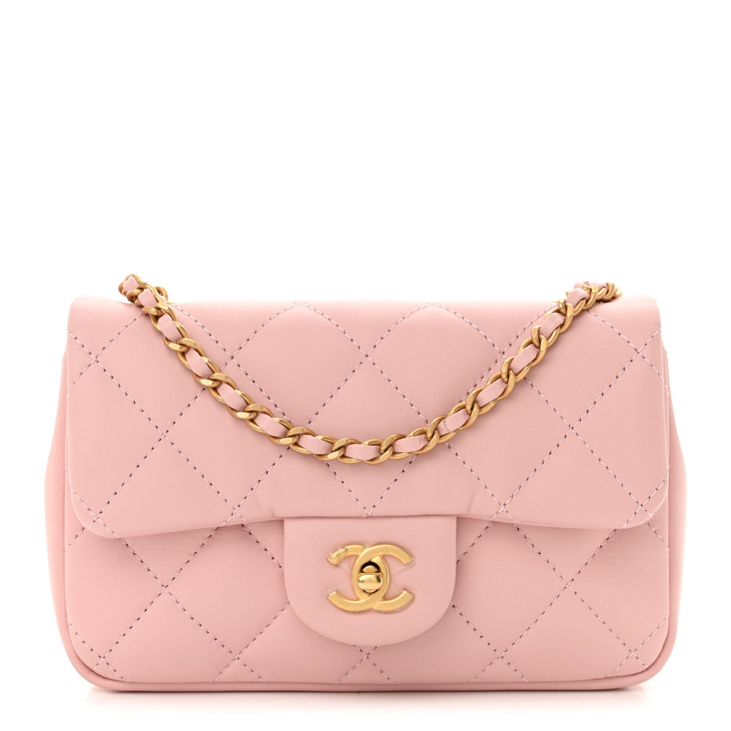 Chanel Lambskin Quilted Mini Heart Charms Flap Light Pink 1 of 10
