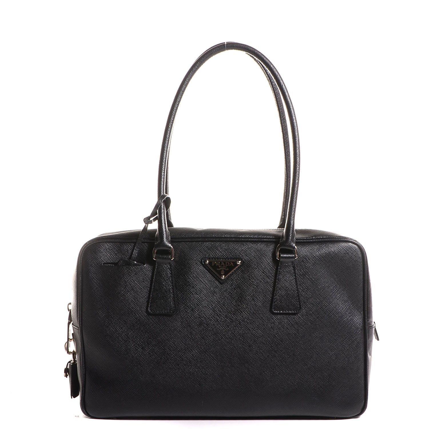 Prada Saffiano Lux Bauletto Nero Black 1 of 10