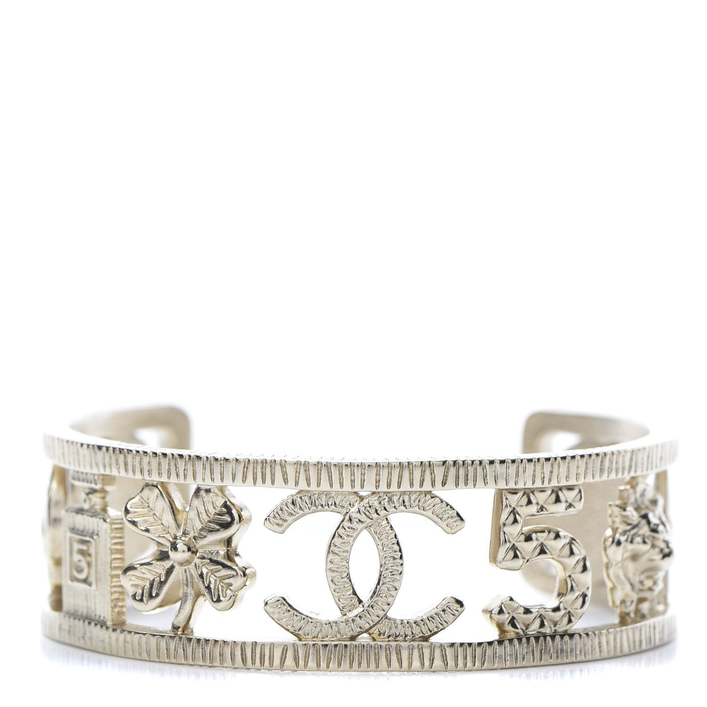 CC Charms Cuff Bracelet Gold