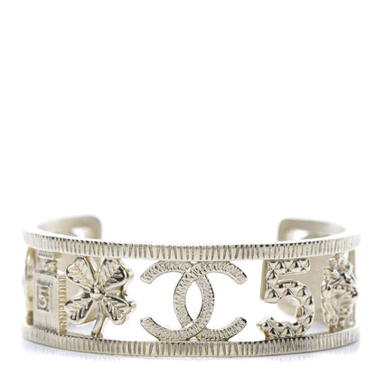Chanel CC Charms Cuff Bracelet Gold 1 of 5