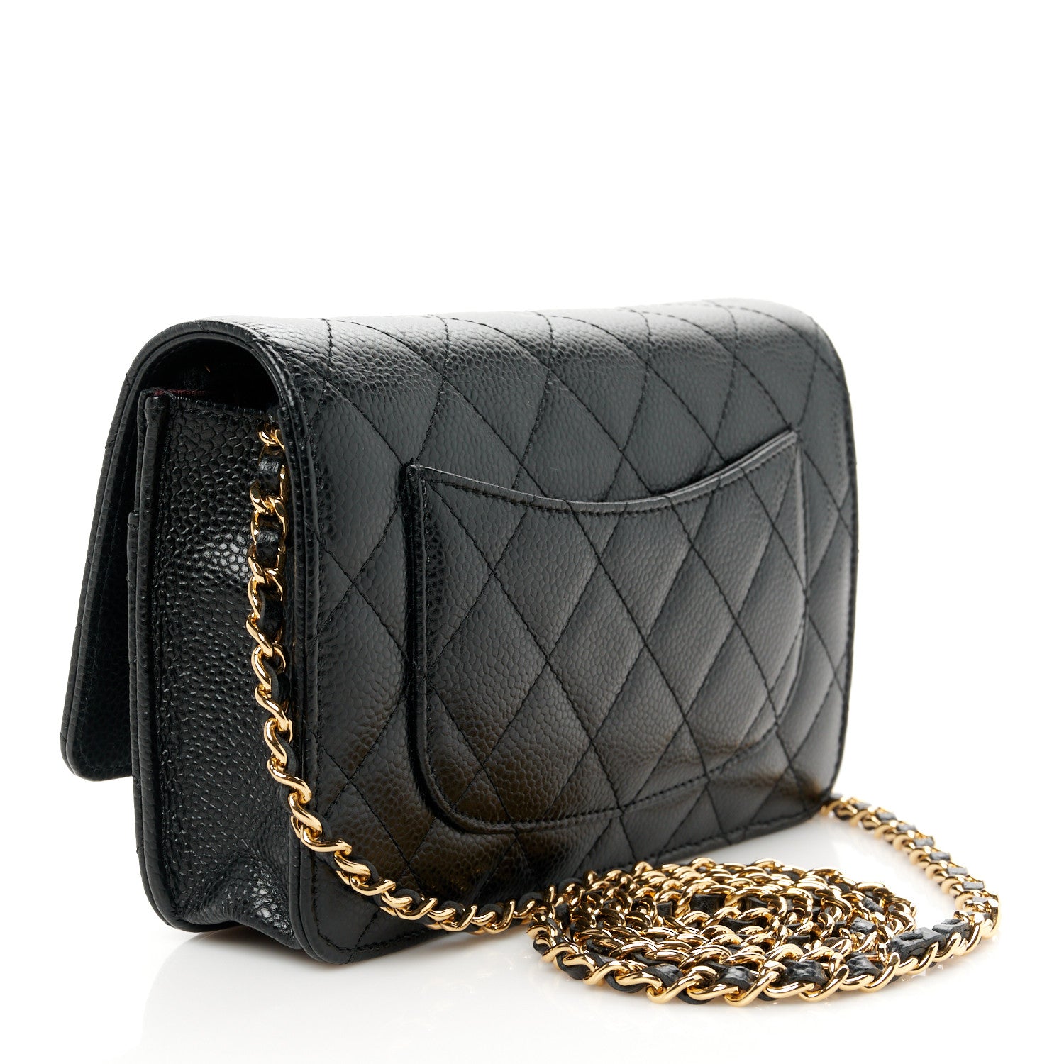 Chanel Caviar Quilted Wallet on Chain WOC Black 3 of 12