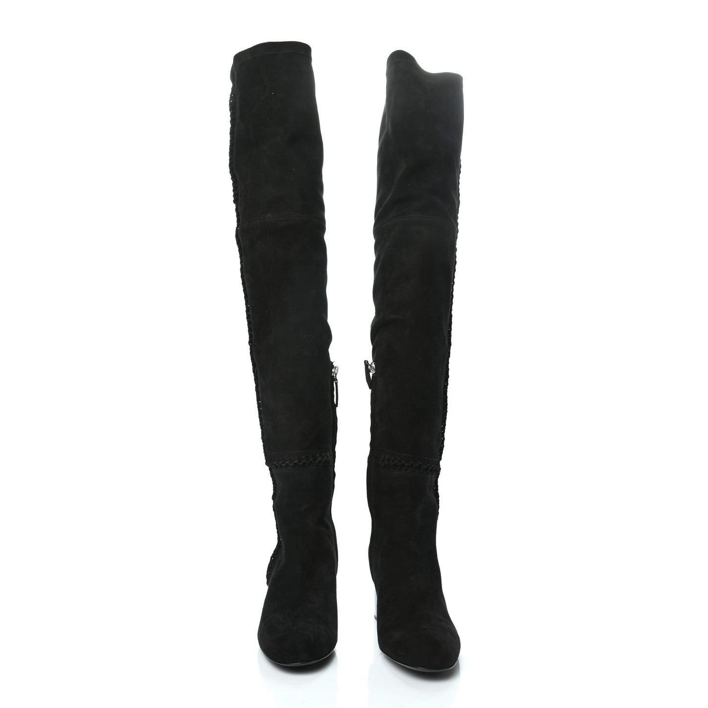 Suede Goatskin Decibel Thigh-High Boots 37.5 Black