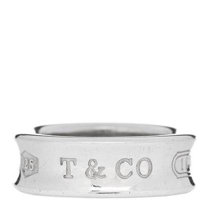 Tiffany Sterling Silver 1837 Band Ring 51 5.75 1 of 5