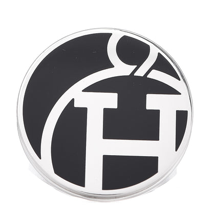 Hermes Sterling Silver Enamel Ring 52 6 Black 1 of 5