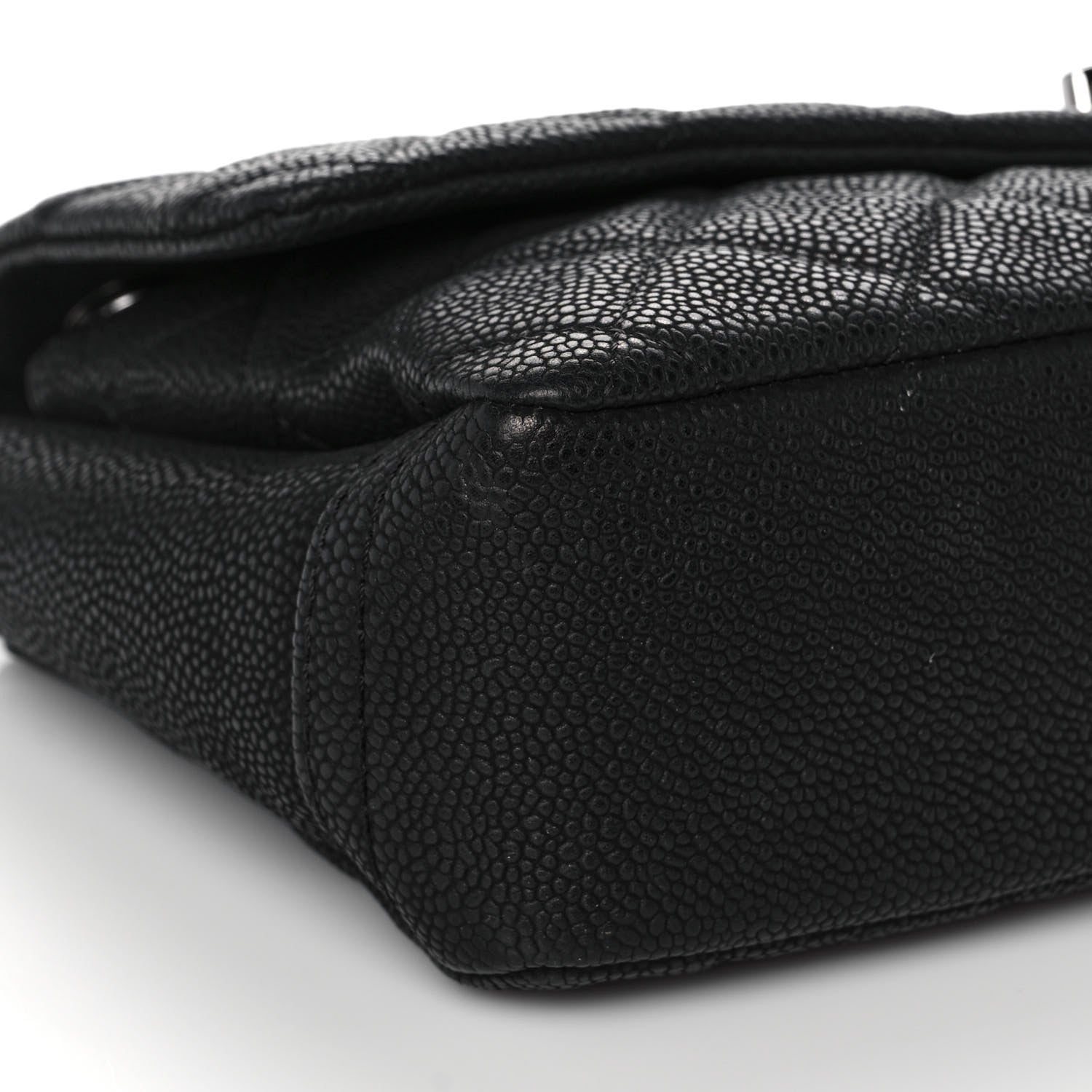 Chanel Iridescent Caviar Quilted Medium Lady Pearly Flap Black 8 of 10