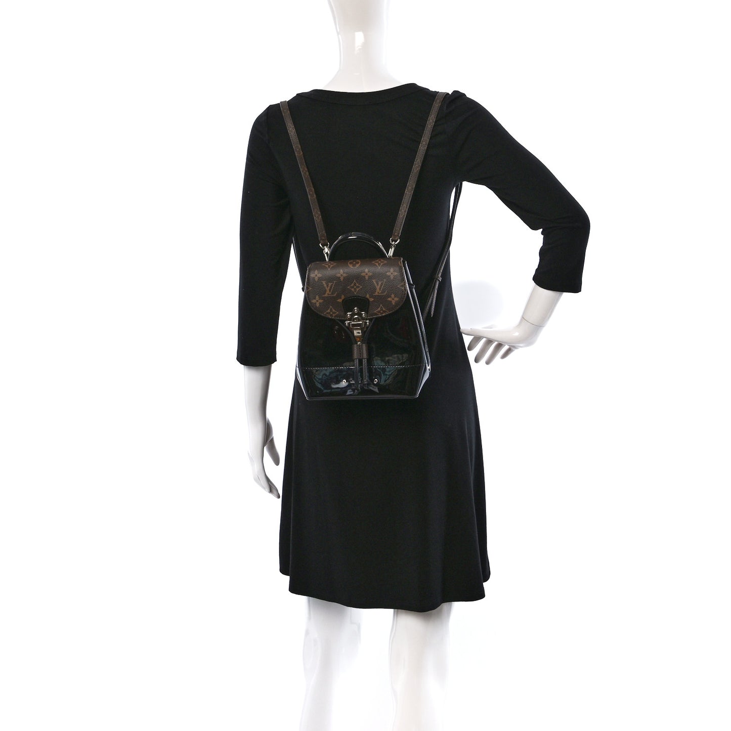 Patent Monogram Hot Springs Backpack Black