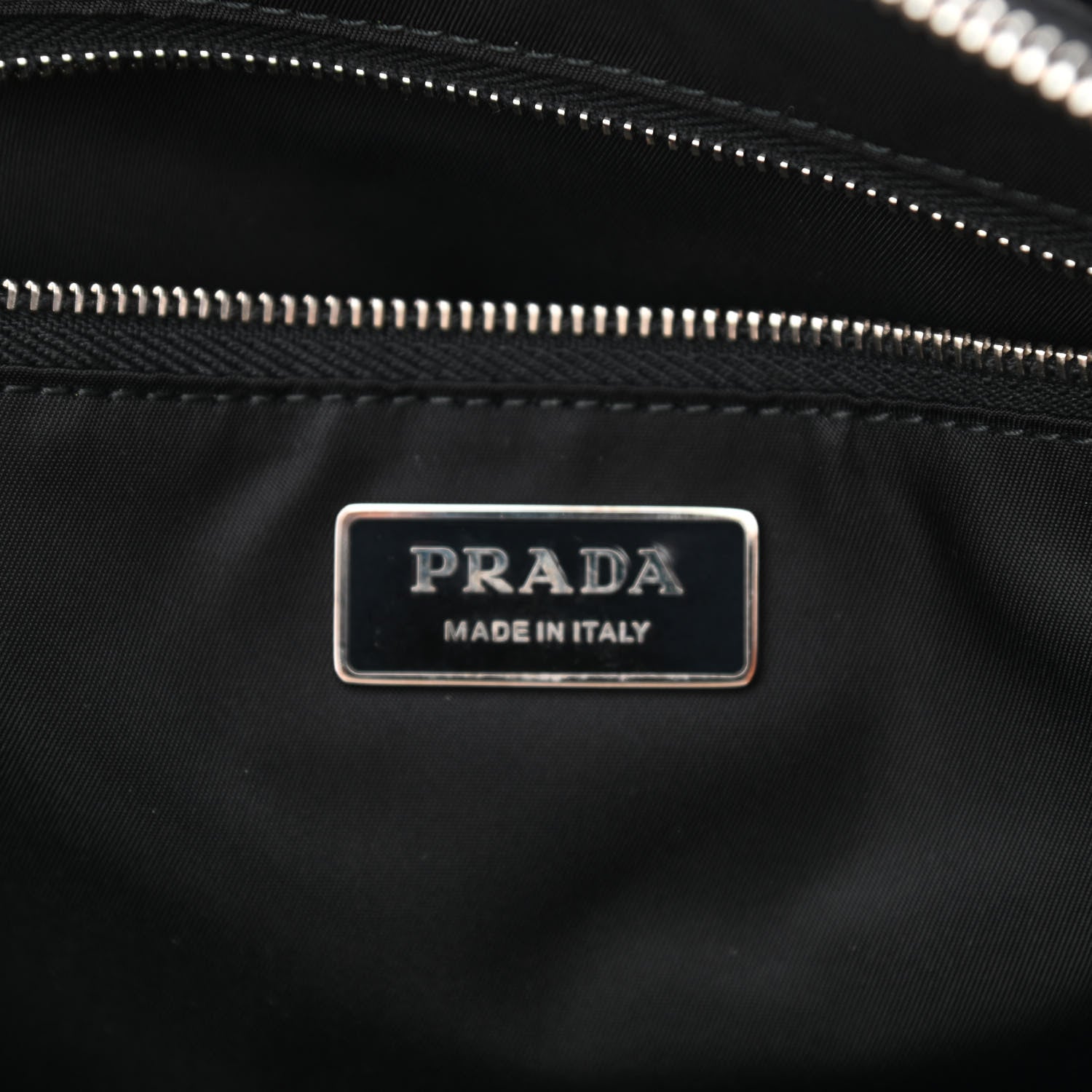 Prada Tessuto Nylon Ricamo Sequin Embroidered Tote Black 5 of 7