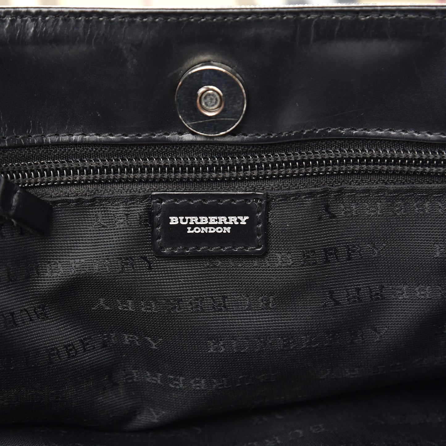 House Check Large Tote Black