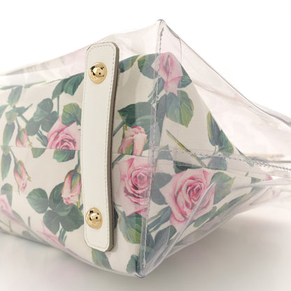 Dolce & Gabbana Canvas PVC Floral Printed Beatrice Tote Multicolor 12 of 14
