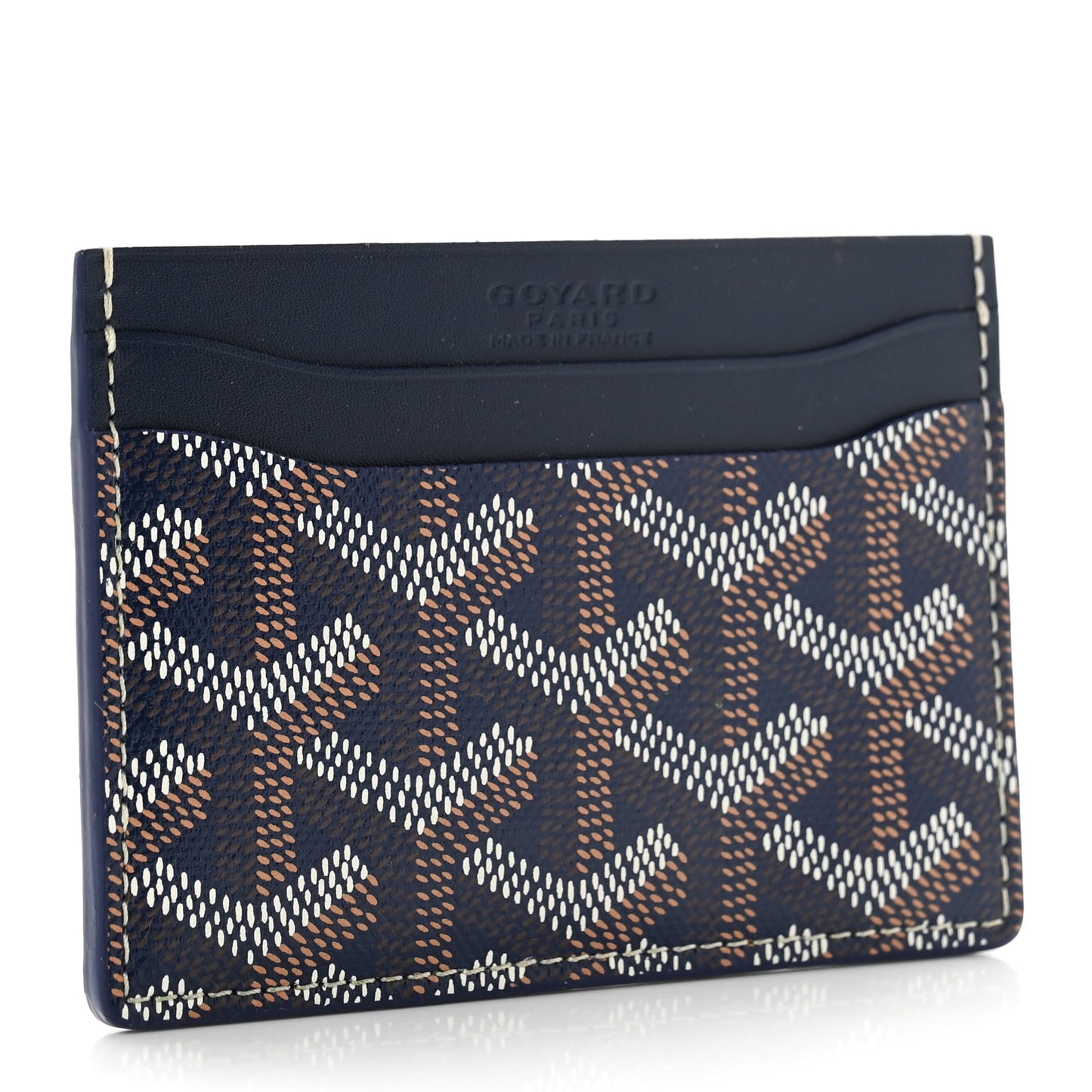Goyardine Saint Sulpice Card Holder Navy