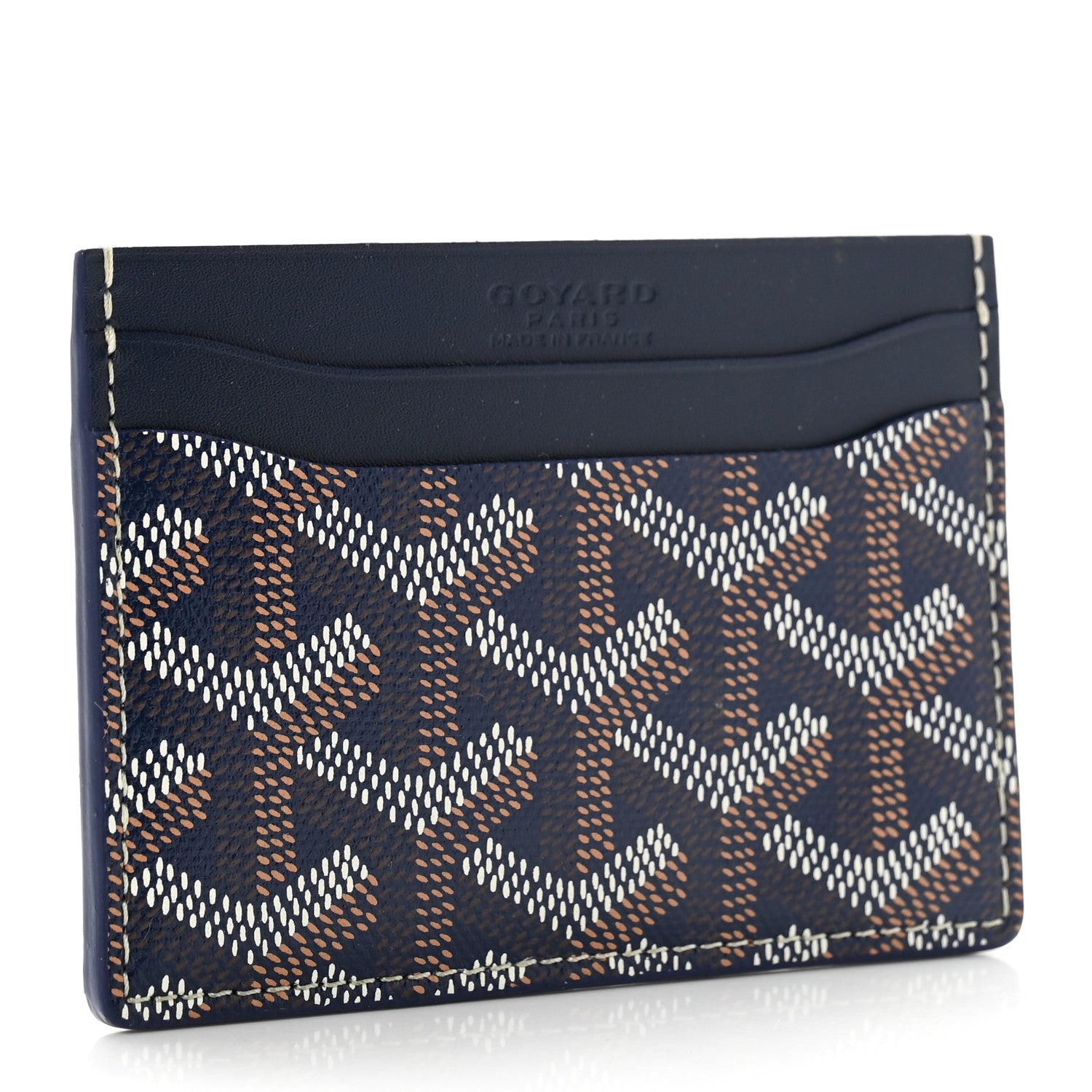 Goyard Goyardine Saint Sulpice Card Holder Navy 3 of 6