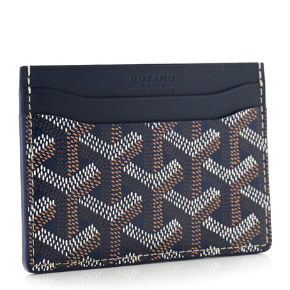Goyard Goyardine Saint Sulpice Card Holder Navy 3 of 6