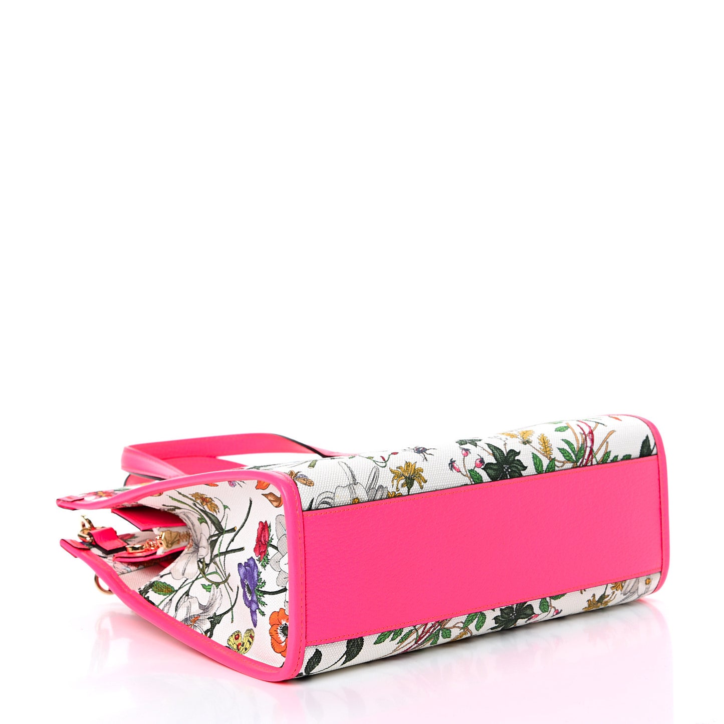 Canvas Medium Flora Tote Fuchsia