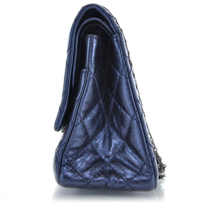 Chanel Calfskin 2.55 Reissue 226 Flap Metallic Blue 4 of 10