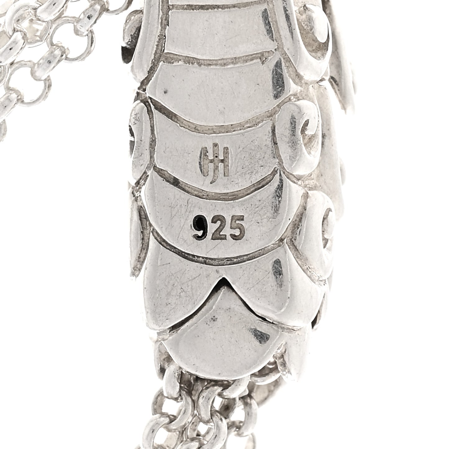 Sterling Silver Sapphire Legends Naga Dragon Lariat Necklace