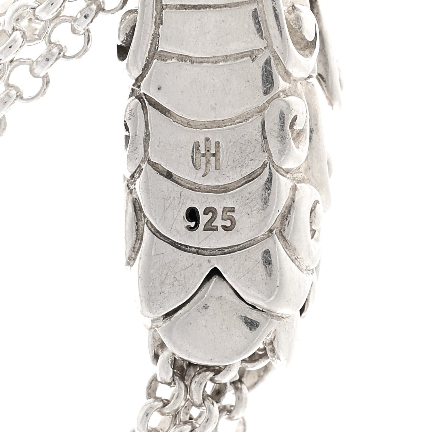 John Hardy Sterling Silver Sapphire Legends Naga Dragon Lariat Necklace 4 of 4