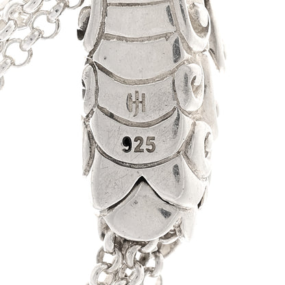 John Hardy Sterling Silver Sapphire Legends Naga Dragon Lariat Necklace 4 of 4