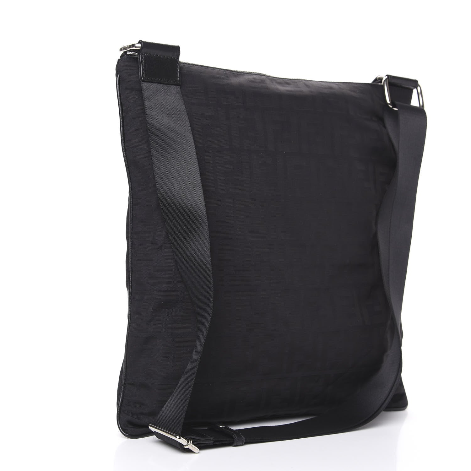 Fendi Zucca Messenger Bag Black 2 of 9