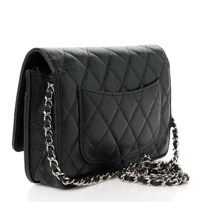 Chanel Caviar Quilted Wallet on Chain WOC Black 2 of 10