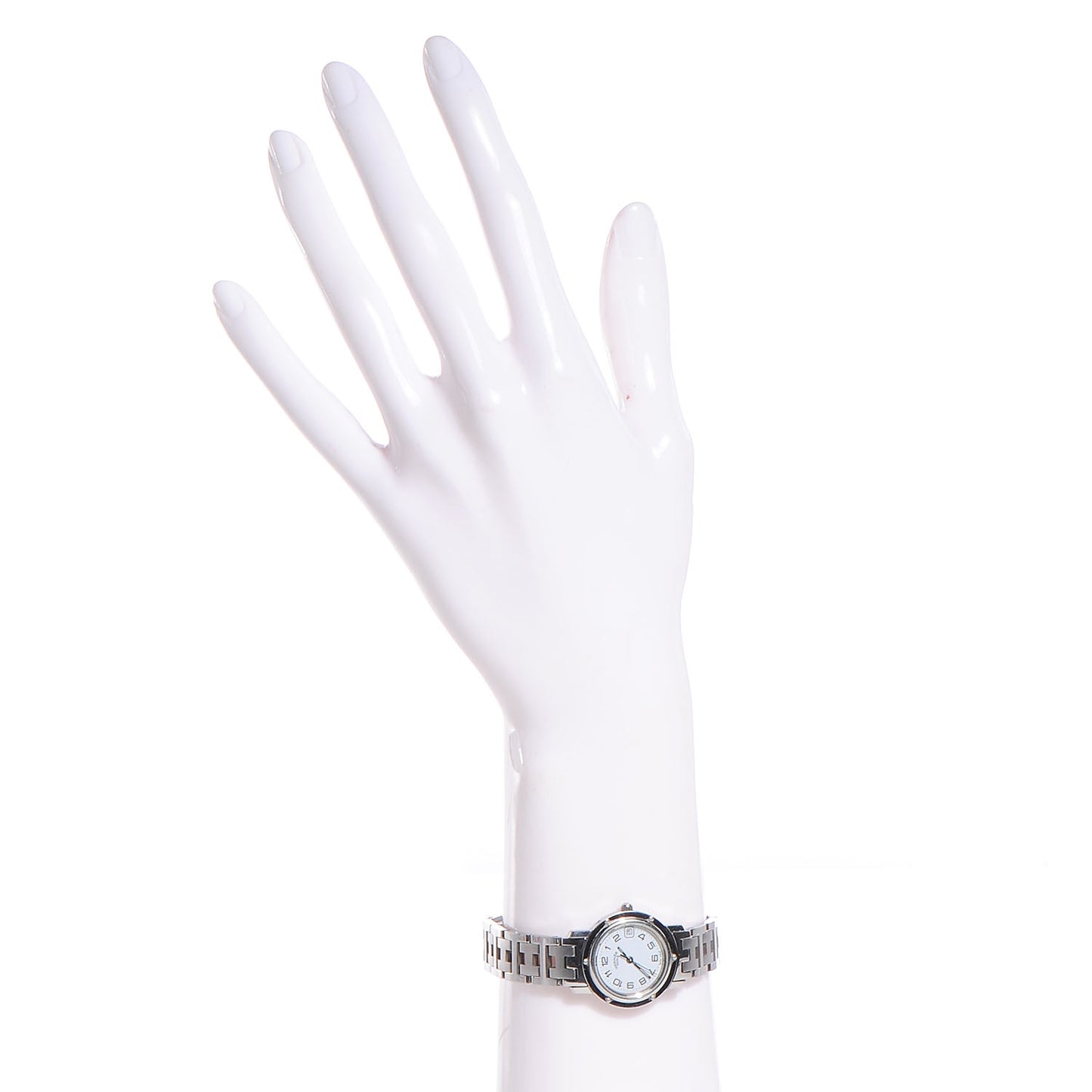 Stainless Steel 24mm Clipper Quartz Watch White