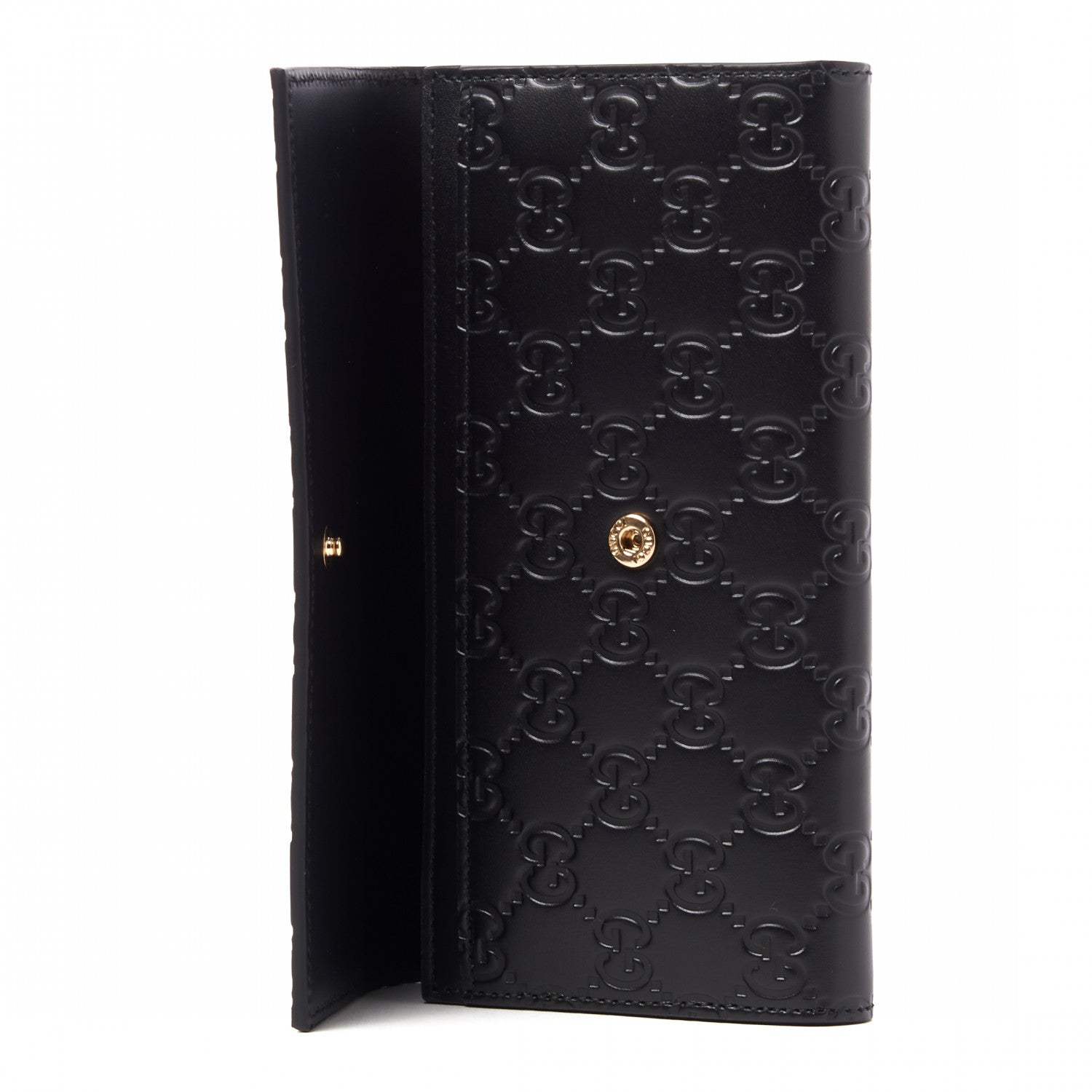 Gucci Guccissima Continental Flap Wallet Black 7 of 9