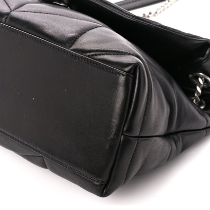 Saint Laurent Lambskin Quilted Small Loulou Puffer Monogram Chain Satchel Black 11 of 11