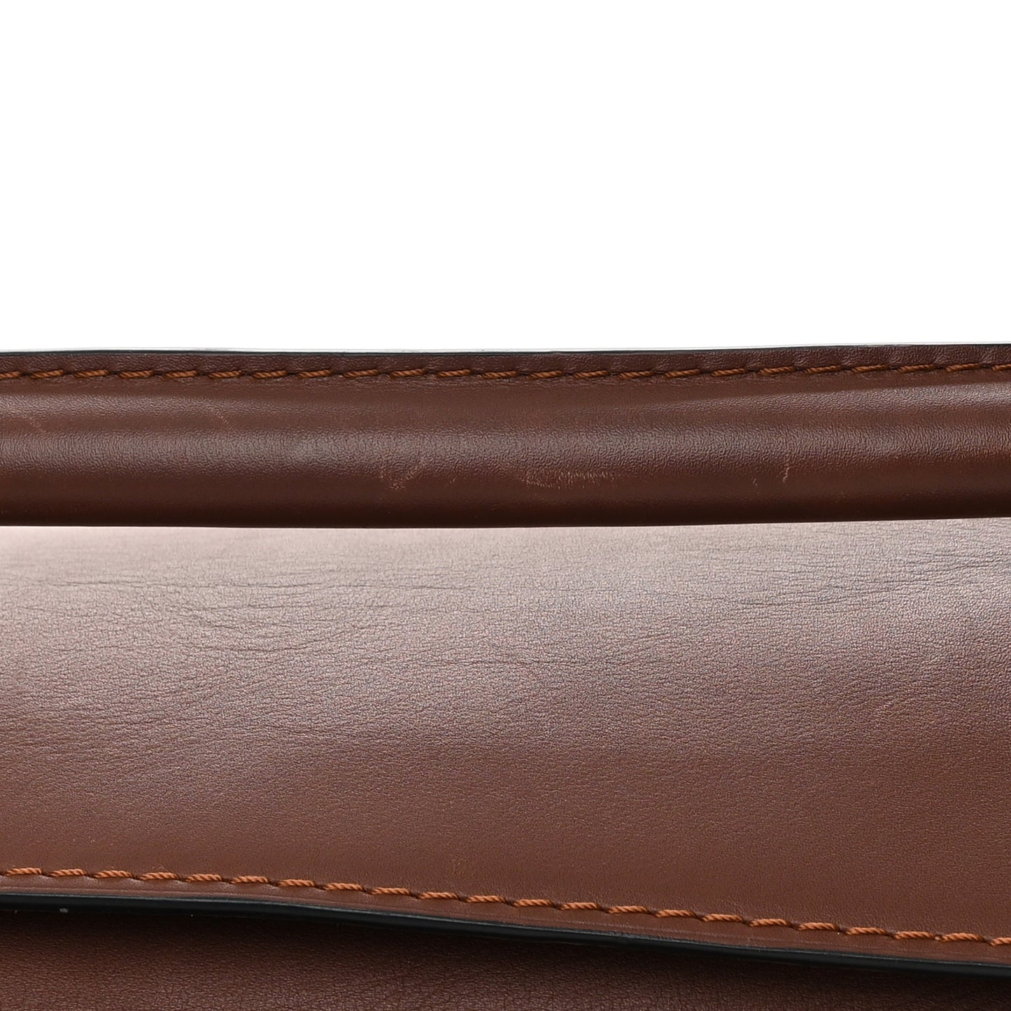 Calfskin Large Puzzle Edge Bag Brown