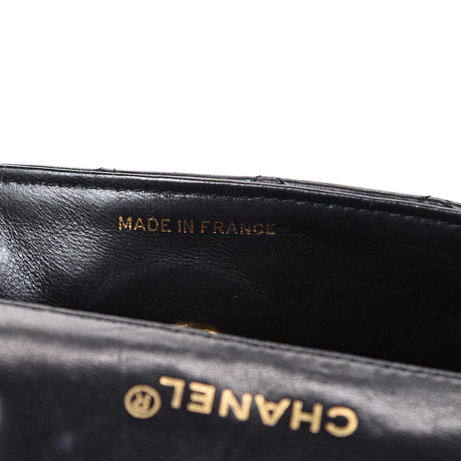 Chanel Lambskin Quilted Single Flap White Black 6 of 18