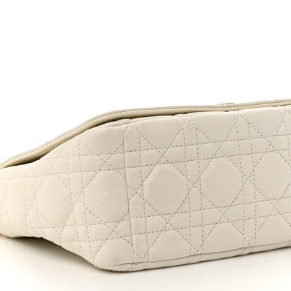 Christian Dior Supple Calfskin Cannage Medium Caro Bag Ivory 9 of 15