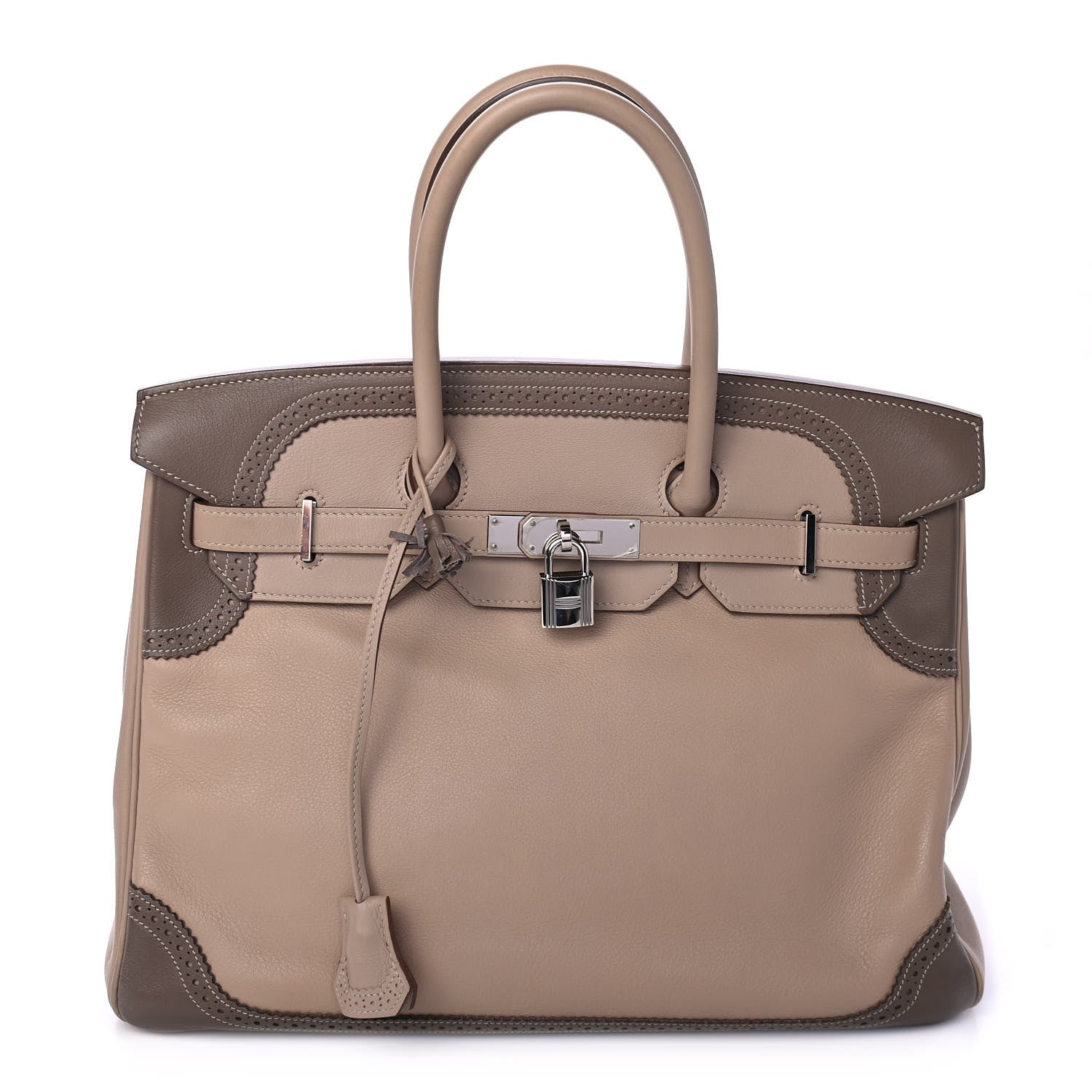 Hermes Swift Ghillies Birkin 35 Argile Etoupe 1 of 9