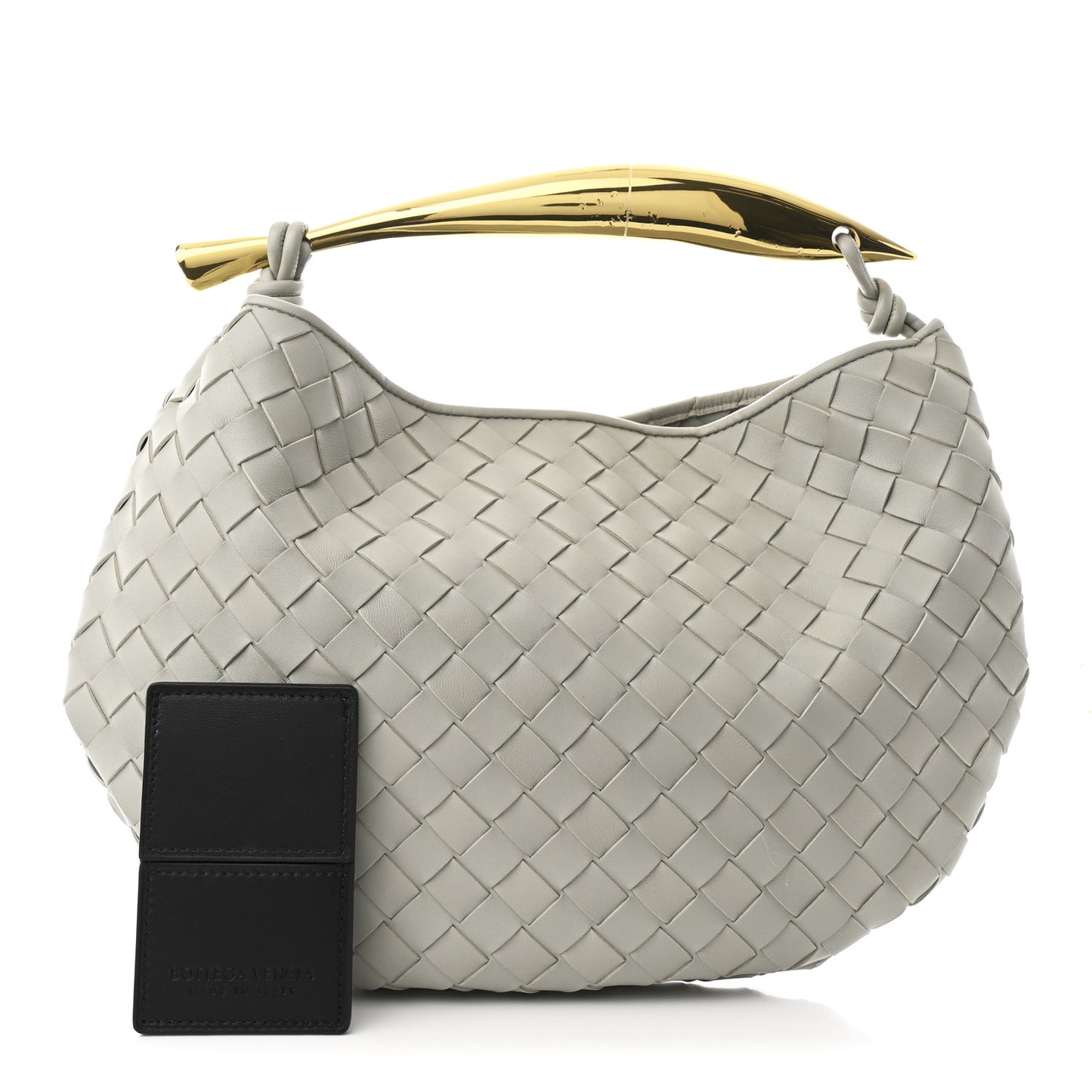 Nappa Intrecciato Sardine Bag Agate Grey