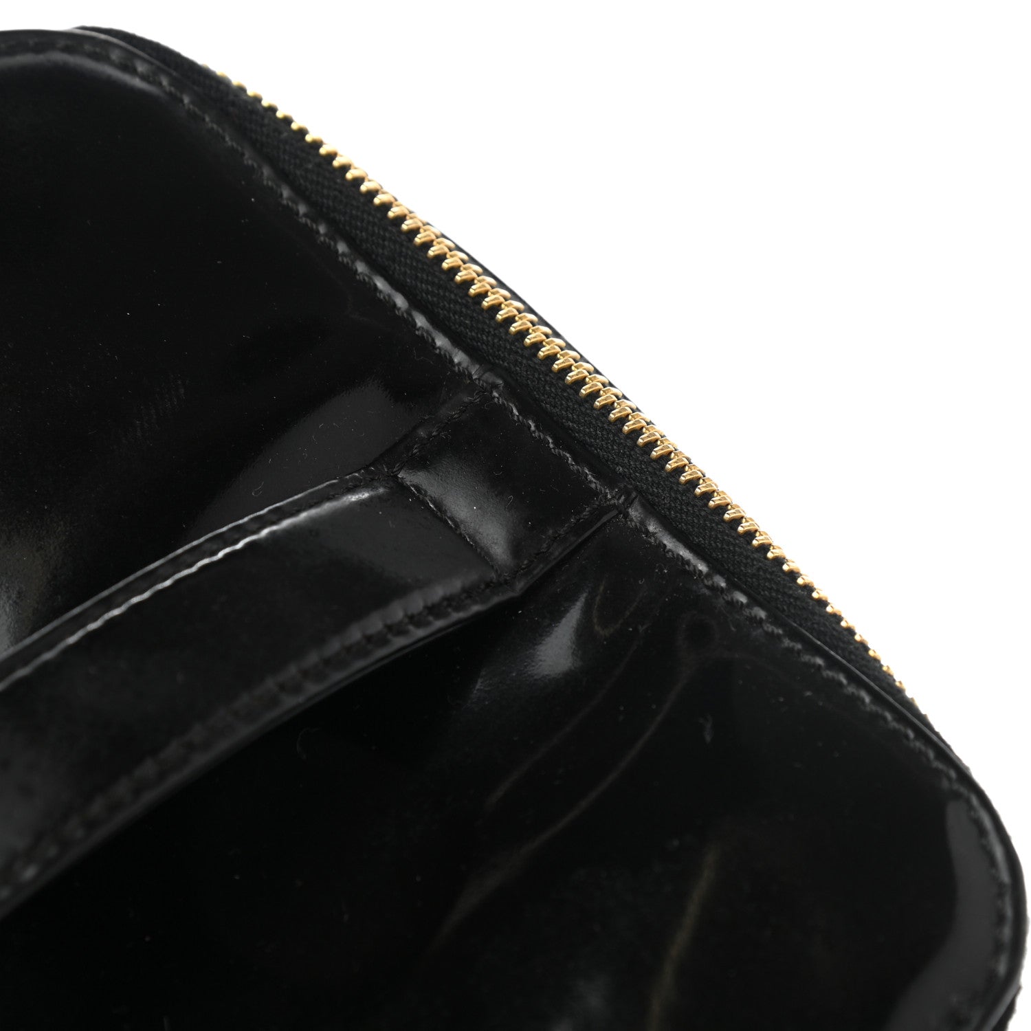 Chanel Patent Vanity Cosmetic Case Black 11 of 12